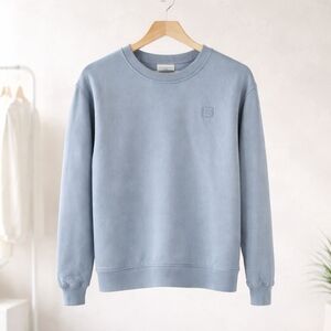 Aeropostale Men’s Blue Crewneck Sweatshirt Size Medium Minimal Logo Casual